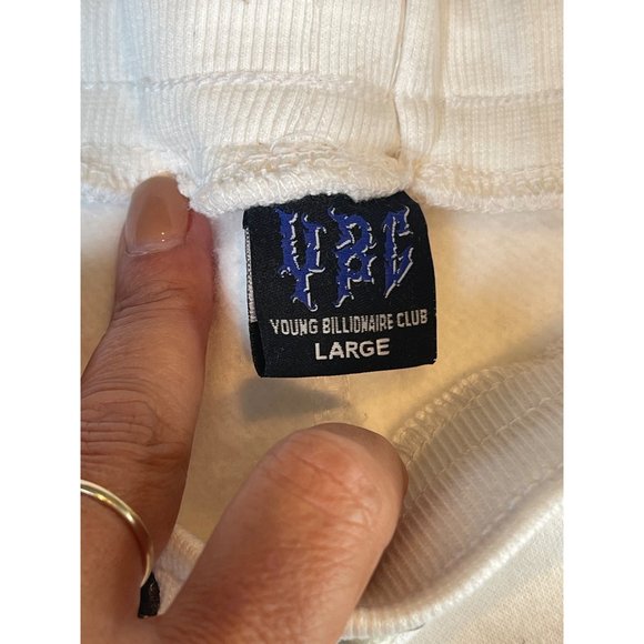YBC Young Billionaire Club Jogger Sweatpants White Men’s Size L - Picture 4 of 6